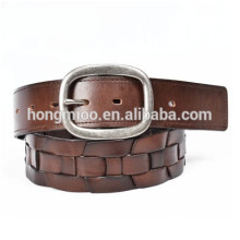 female cowboy belt leather belt cowhide braided belt